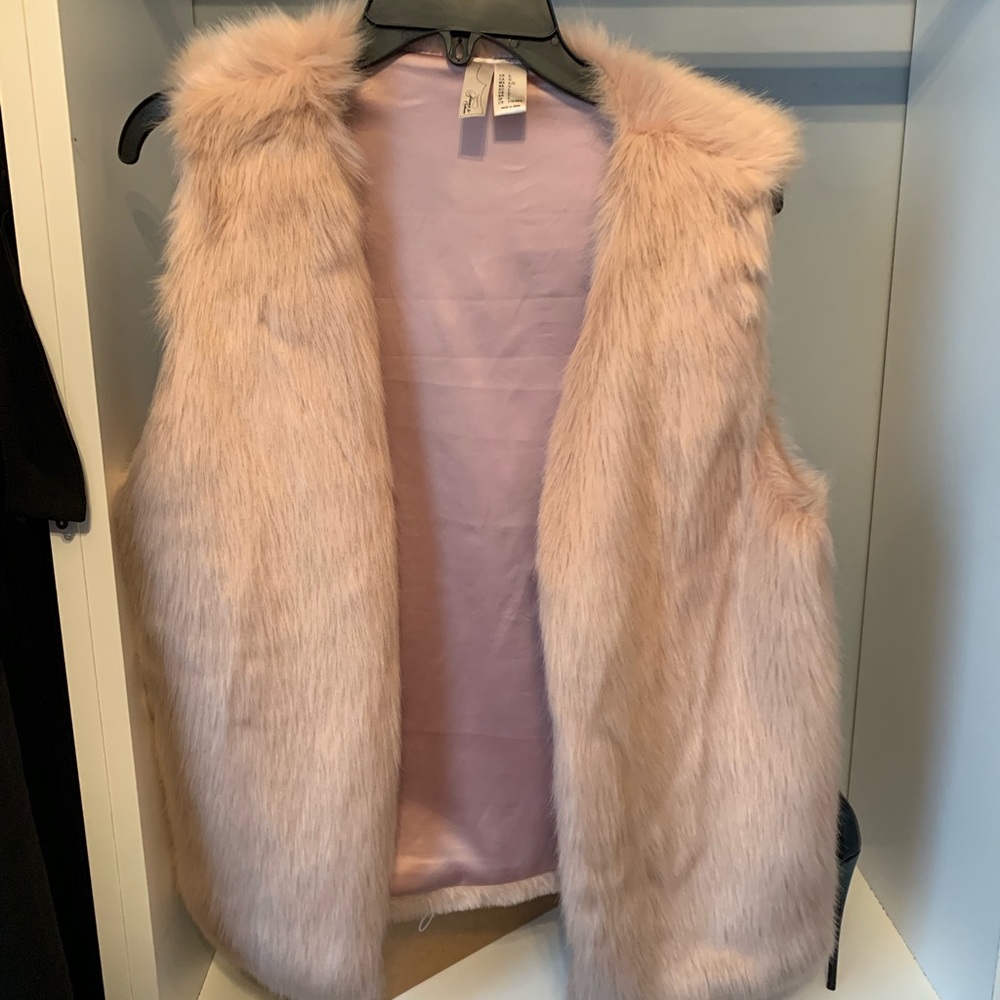 Faux fur vest